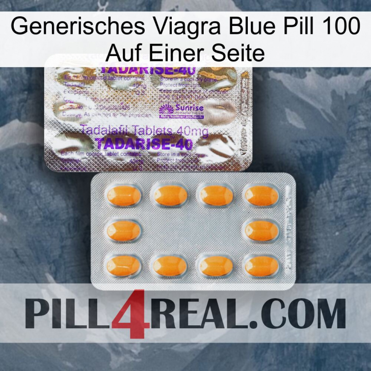 Generic Viagra Blue Pill 100 On One Side new12